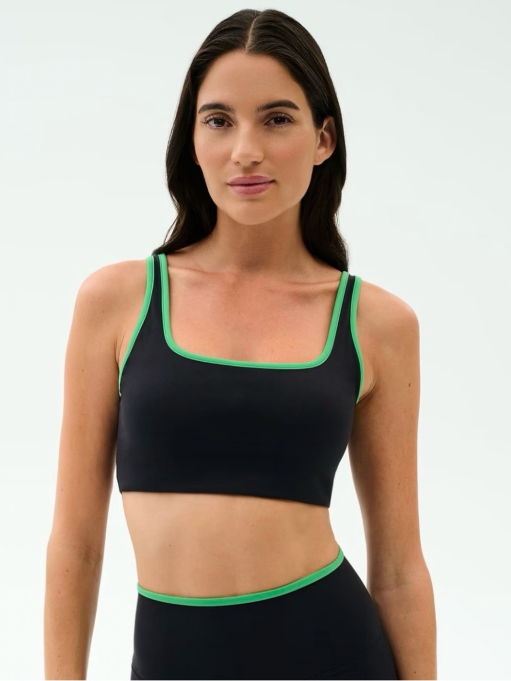 Splits59 Cait Rigor Bra, Black/Grass, S
